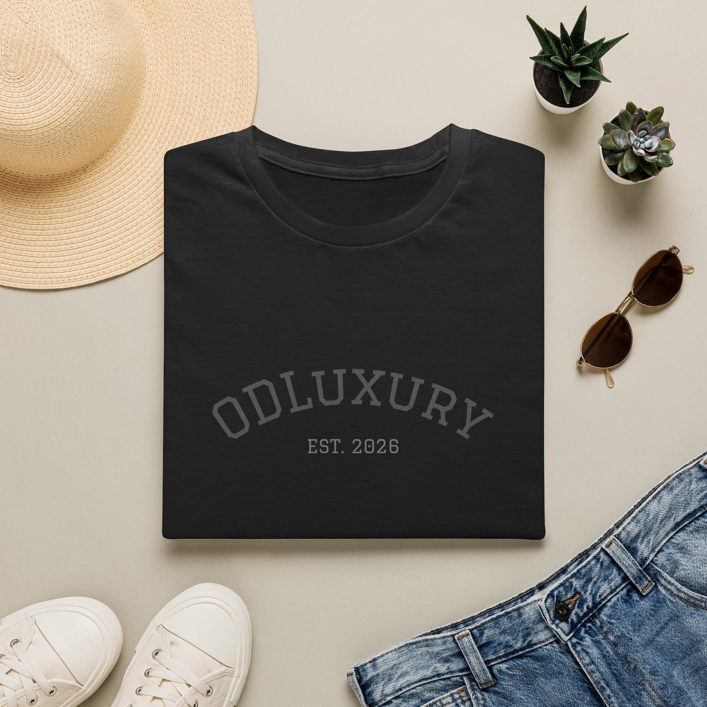 ODLuxury EST. 2026 Tee — Minimalist Vintage Logo T-Shirt