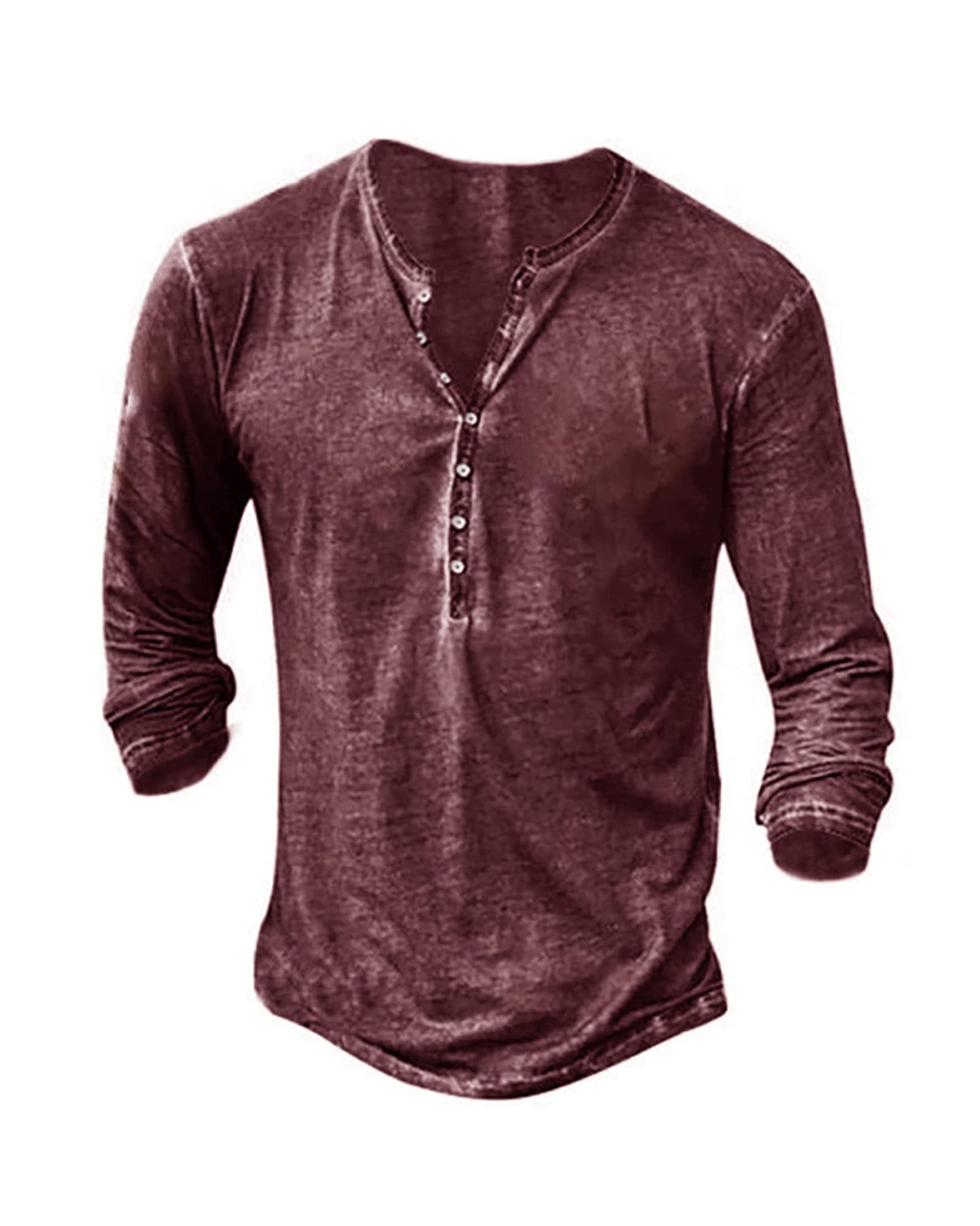 Mens Vintage Henley Shirt